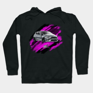 ford fiesta st mk8 gray Hoodie